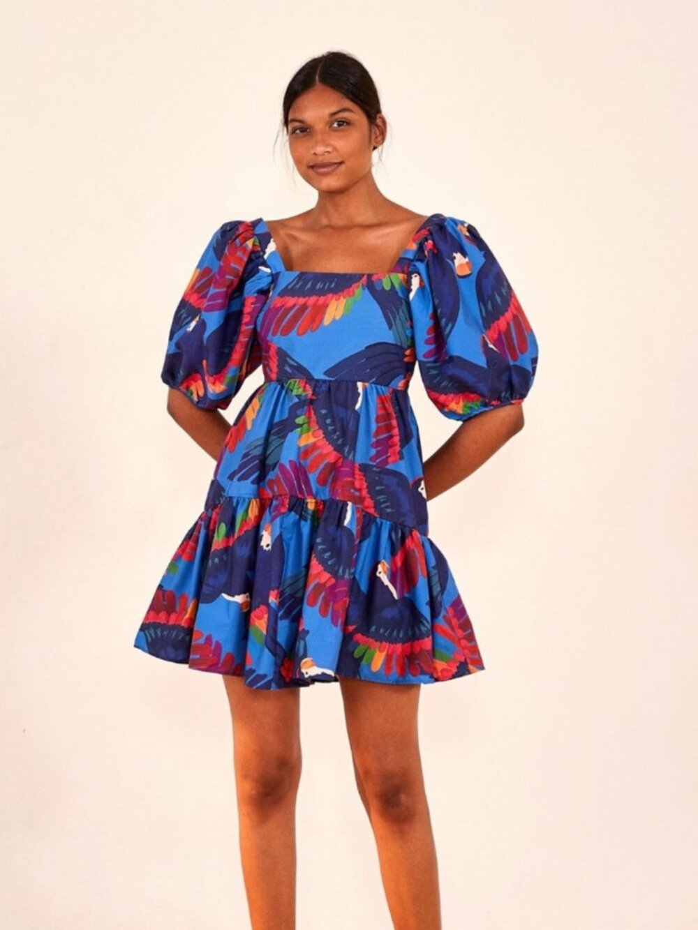 FARM Rio | Rainbow Macaw Mini Dress